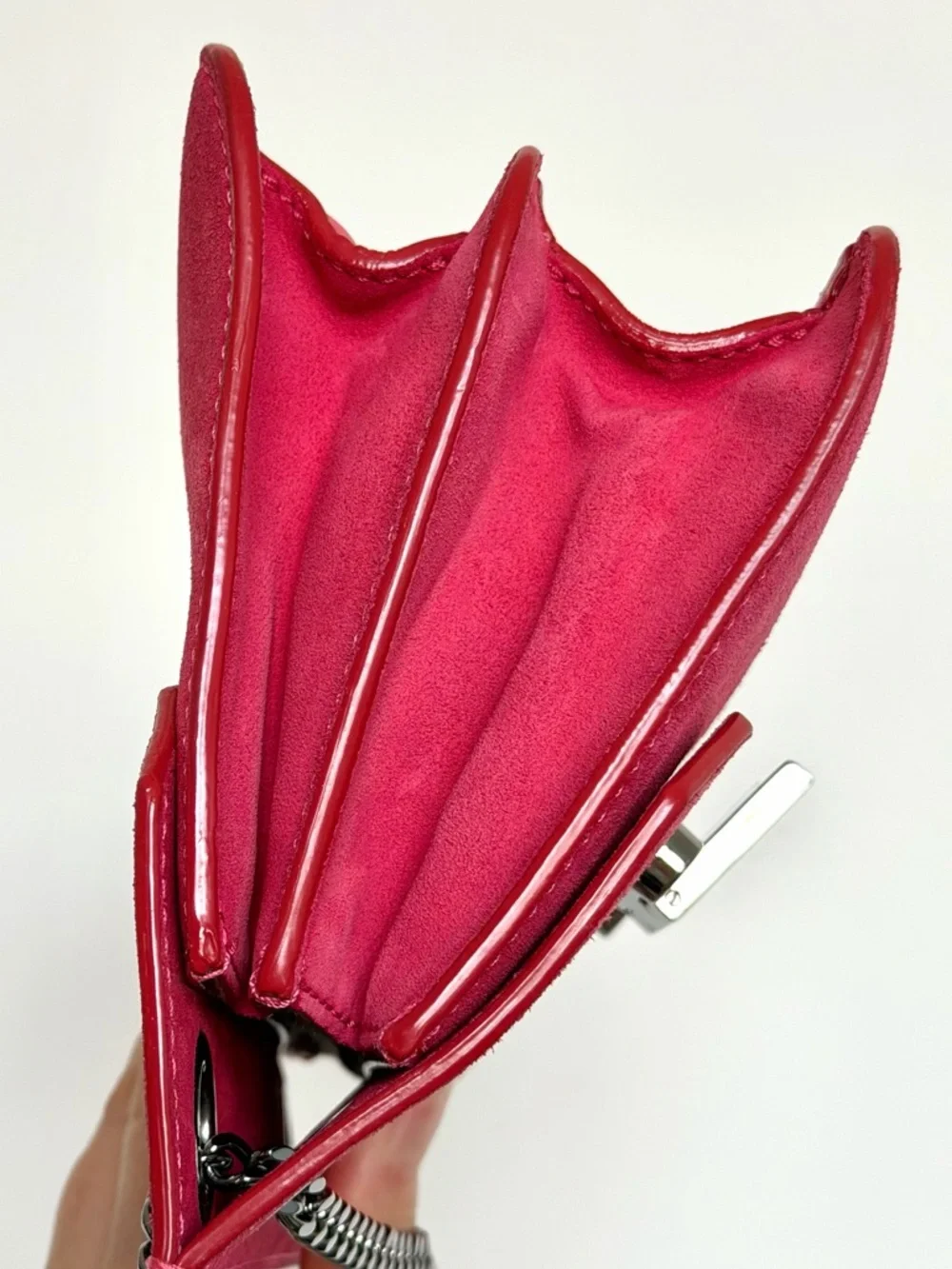 Jimmy Choo Suede Rebel Crossbody Bag Hot Pink